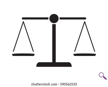 scales icon, vector illustration eps10