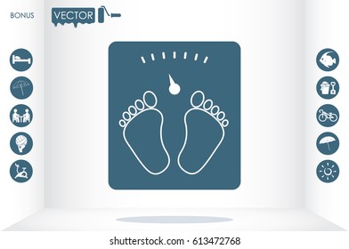 scales icon vector illustration eps10.