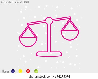scales, icon, vector illustration eps10