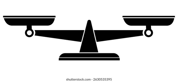 Scales icon vector illustration. Scales, Flat design, Libra vector icon. vector Justice scales. 