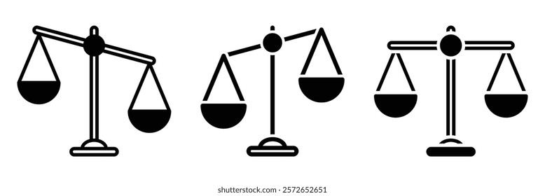 Scales icon vector illustration isolated on white background.