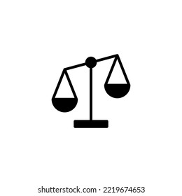 Scales icon vector illustration. Law scale icon. Justice sign and symbol
