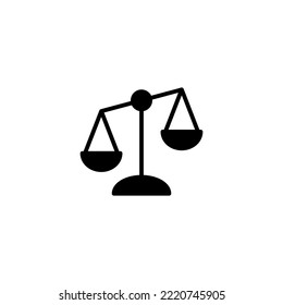 Scales icon vector illustration. Law scale icon. Justice sign and symbol
