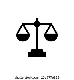 Scales icon vector illustration. Law scale icon. Justice sign and symbol