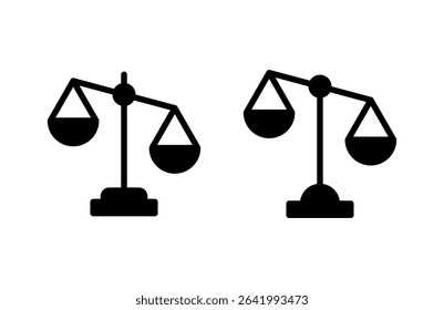 Scales icon vector illustration. Law scale icon. Justice sign and symbol