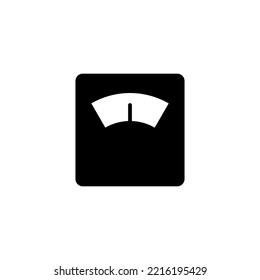 Scales icon vector illustration. Weight scale sign and symbol