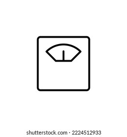 Escala la ilustración vectorial de icono. Signo de escala de peso y símbolo