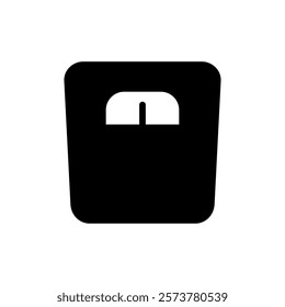 Scales icon vector illustration. Weight scale sign and symbol
