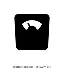 Scales icon vector illustration. Weight scale sign and symbol