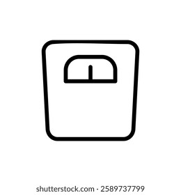 Scales icon vector illustration. Weight scale sign and symbol