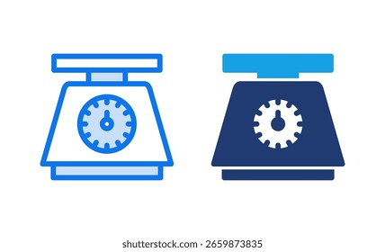 Dimensiona a ilustração de vetor de ícone. Símbolo e sinal da escala de peso