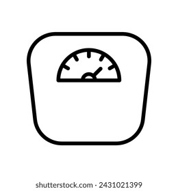Scales icon vector isolated on white background.