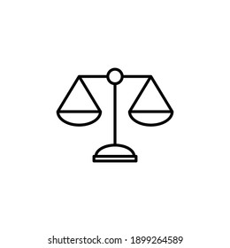 Scales Icon Vector. Law Scale Icon. Scales Vector Icon. Justice