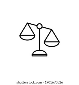 Scales Icon Vector. Law Scale Icon. Scales Vector Icon. Justice