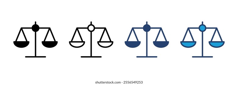 Scales icon vector. Law scale icon. Scales vector icon. Justice