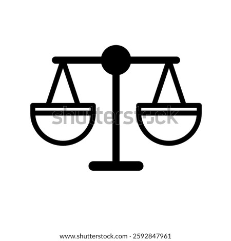 Scales icon Vector . Law scale icon. Justice sign