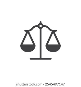 Esquema del logotipo del Vector del icono de las escalas