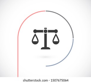scales icon vector. lorem ipsum Flat Design JPG