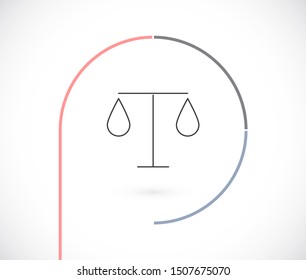 scales icon vector. lorem ipsum Flat Design JPG