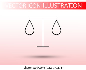 scales icon vector. lorem ipsum Flat Design JPG