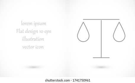 scales icon vector. lorem ipsum Flat Design JPG