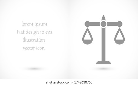 scales icon vector. lorem ipsum Flat Design JPG