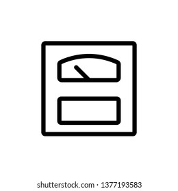 Scales Icon Vector with Outline Style