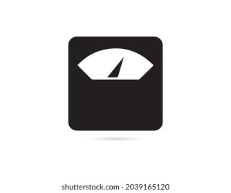 Scales Icon Vector. Simple flat symbol. Perfect Black pictogram illustration on white background.