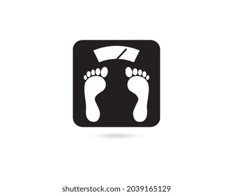 Scales Icon Vector. Simple flat symbol. Perfect Black pictogram illustration on white background.