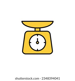 Skaliert Symbolvektorgrafik für Web- und mobile App. Waage-Zeichen und -Symbol