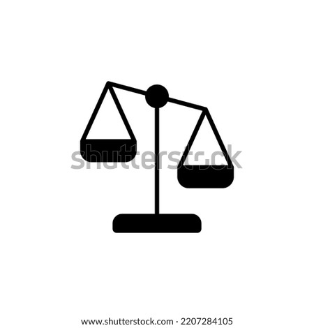 Scales icon vector for web and mobile app. Law scale icon. Justice sign and symbol
