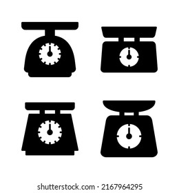 Escala el vector de icono. Signo de escala de peso y símbolo