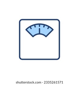 Escala el vector de icono. Signo de escala de peso y símbolo