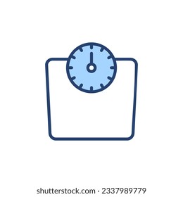 Scales icon vector. Weight scale sign and symbol