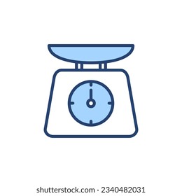 Scales icon vector. Weight scale sign and symbol