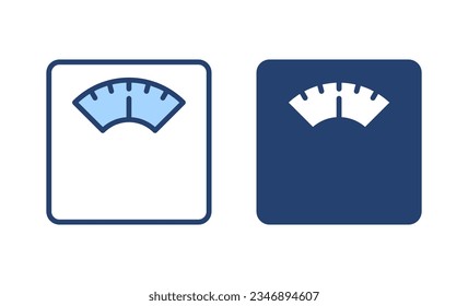 Escala el vector de icono. Signo de escala de peso y símbolo