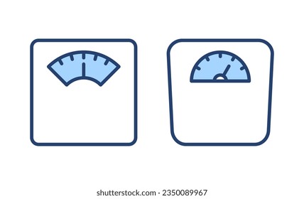 Scales icon vector. Weight scale sign and symbol