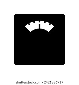 Scales icon vector. Weight scale icon
