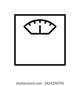 Scales icon vector. Weight scale icon