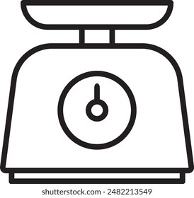 Vector de iconos de escala. Icono de báscula