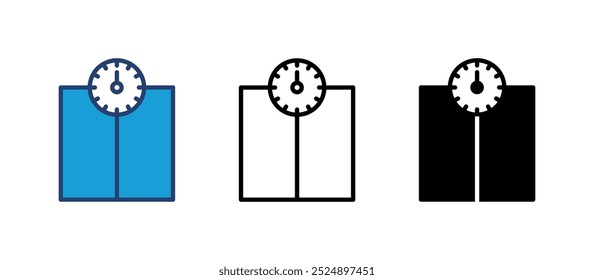 Scales icon vector. Weight scale icon