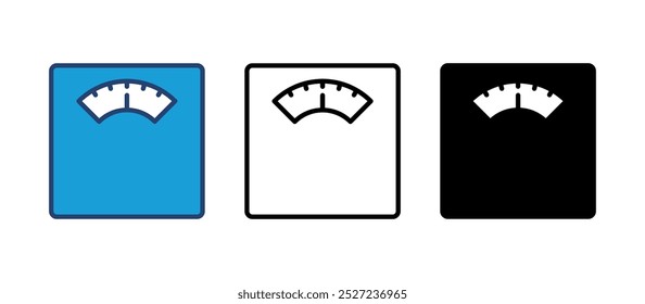 Scales icon vector. Weight scale icon