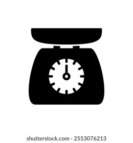 Scales icon vector. Weight scale sign and symbol