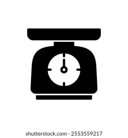 Scales icon vector. Weight scale sign and symbol