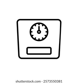 Scales icon vector. Weight scale sign and symbol