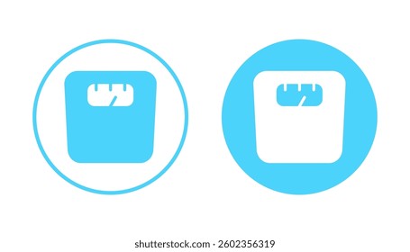 Scales icon vector. Weight scale sign and symbol