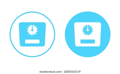Scales icon vector. Weight scale sign and symbol