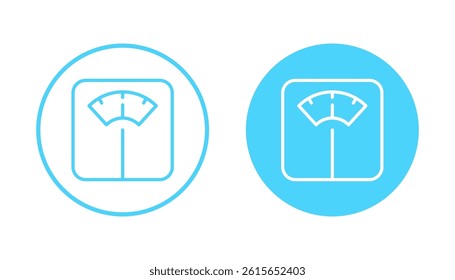 Scales icon vector. Weight scale sign and symbol