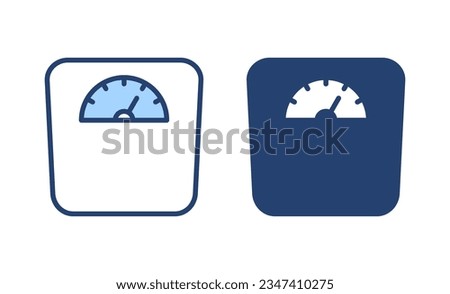 Scales icon vector. Weight scale sign and symbol Сток-фото © 