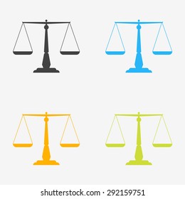 Scales icons in different colors